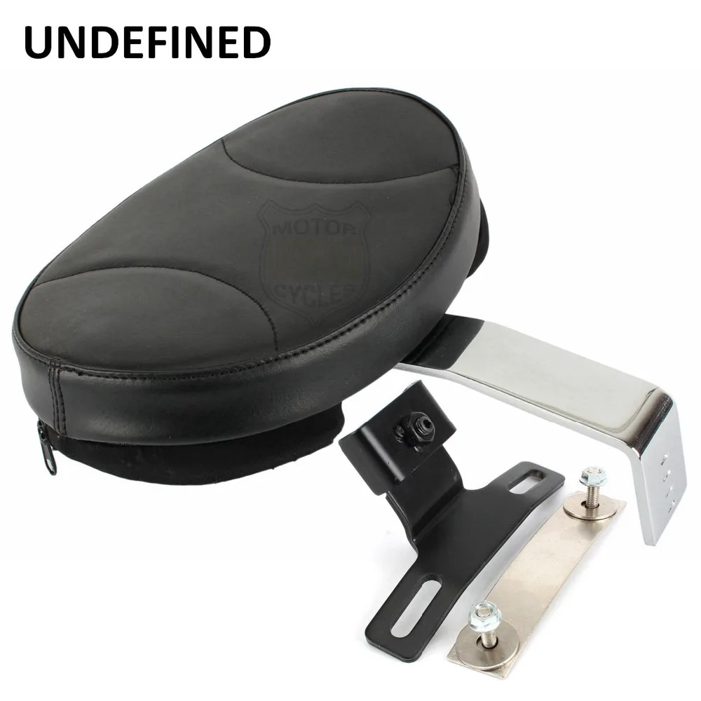 UNDEFINED Chrome Adjustable Plug In Diamond Driver Rider Backrest For