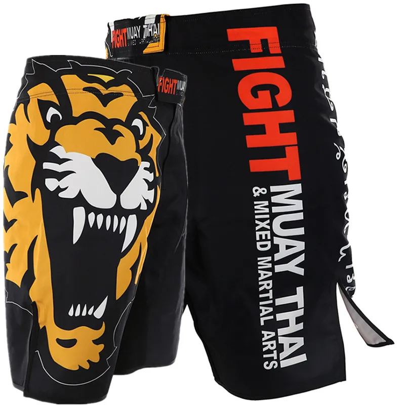 

Men Gel Boxing Trunks MMA Short MUAY THAI SHORTS Tiger FIGHT SHORTS Crossfit Kick Boxing Trunks MMA Pants Bjj Shorts