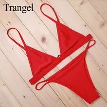 Trangel бренд бикини 2017 купальники купальник bikinis женщины красный бикини сексуальные женщины бразильское бикини пляж носить горячий продаже