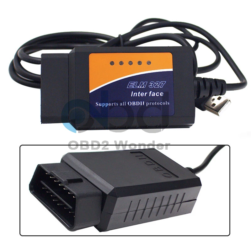 Лучшее качество ELM327 USB V1.5 OBD2 Диагностический кабель с чипом PIC18F25K80 ELM 327 оборудование 1,5 OBD II сканер ELM 327 USB 25K80