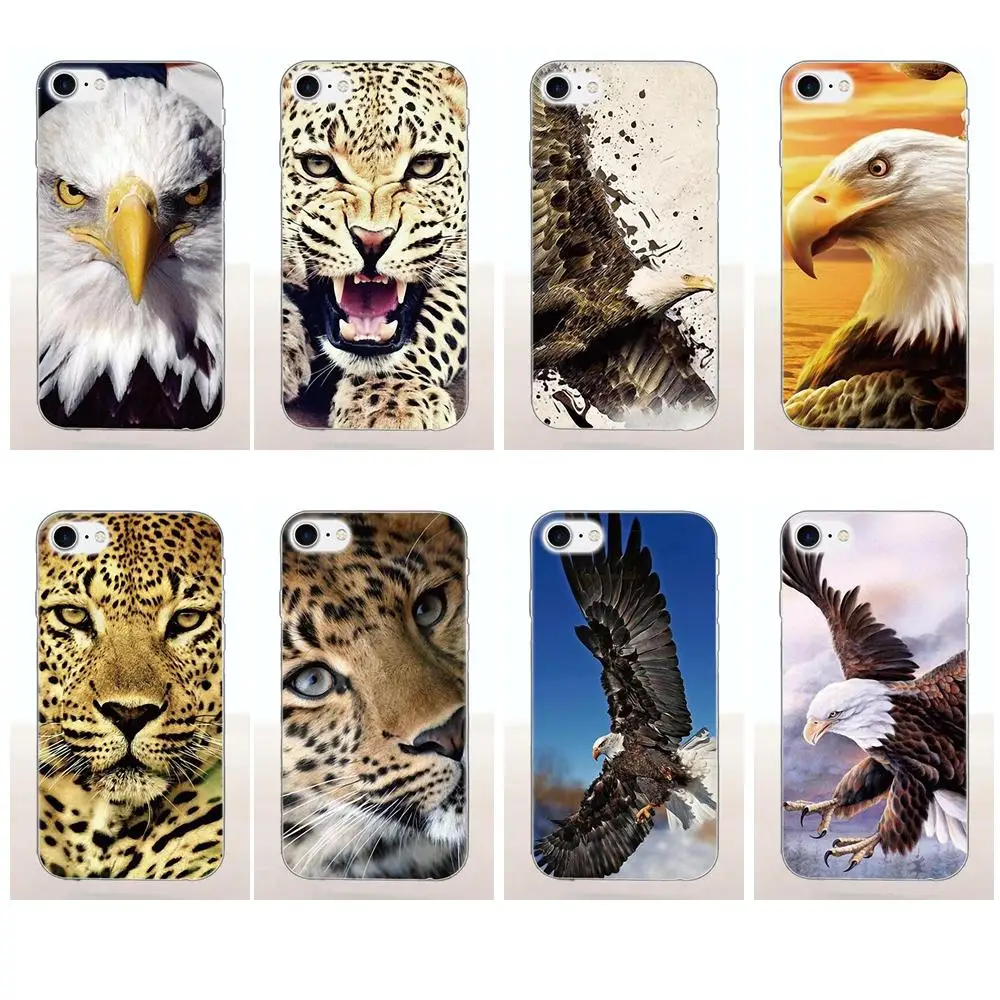 Diy Colorful Printing Drawing TPU Leopard Eagle For Xiaomi Redmi 5 4A 3 3S Pro Mi4 Mi4i Mi4C Mi5 Mi5S Mi Max Mix Note 2 4 Plus | Мобильные