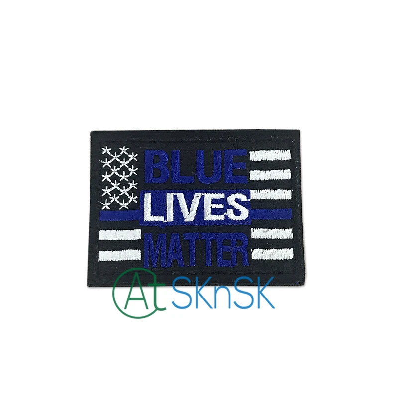 1-10 шт Горячая Распродажа Новая мода Полиция Синий Lives Matter тактический боевой дух