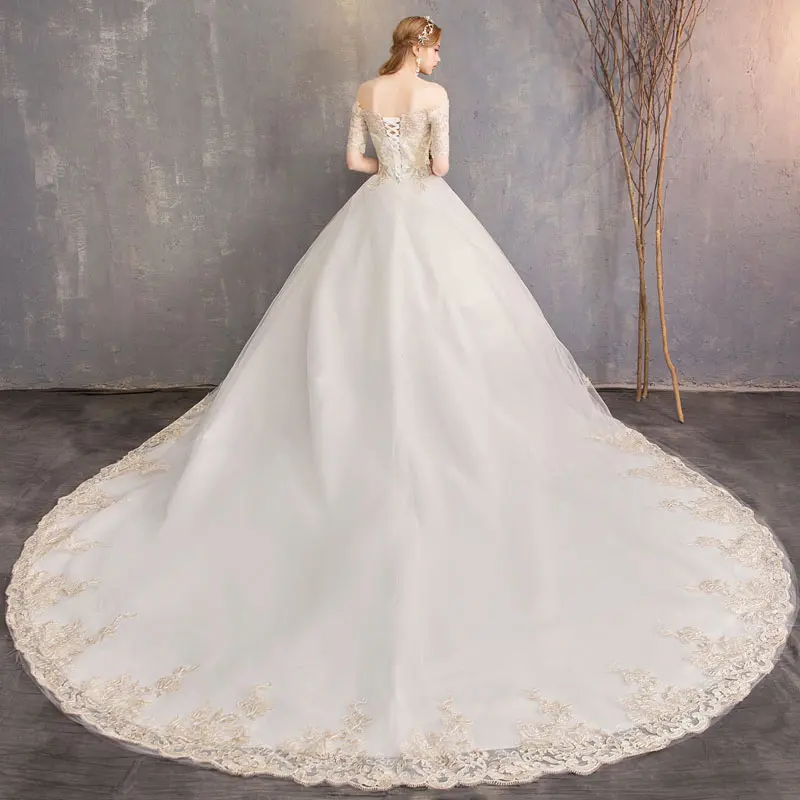 Vestidos De Noiva Свадебные платья, Великолепная Мода, вышивка, кружевное свадебное платье, свадебное платье для невесты, es