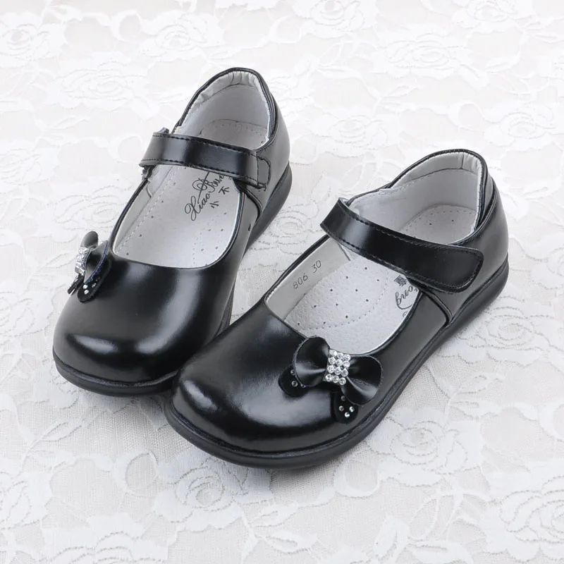 2016ChildrenBlackGenuineLeatherShoesGirlsDressShoesKidsShoes.jpg