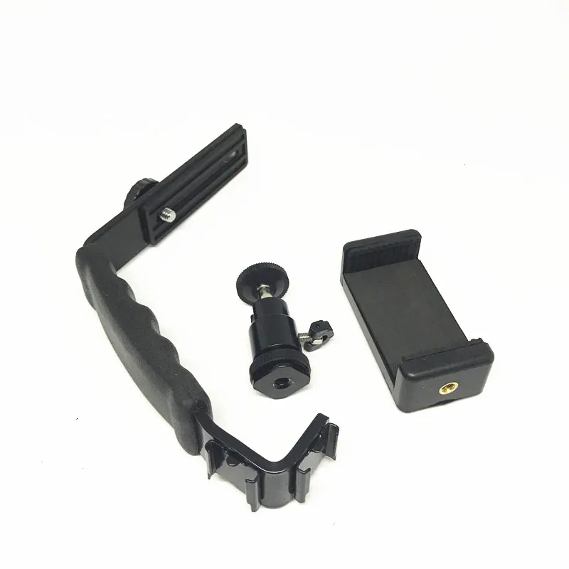 

3in1 Phone Clip Holder + Hot Shoe Ball Head + Camera Flash Bracket for Android Samrtphone Monitor for Canon for Nikon