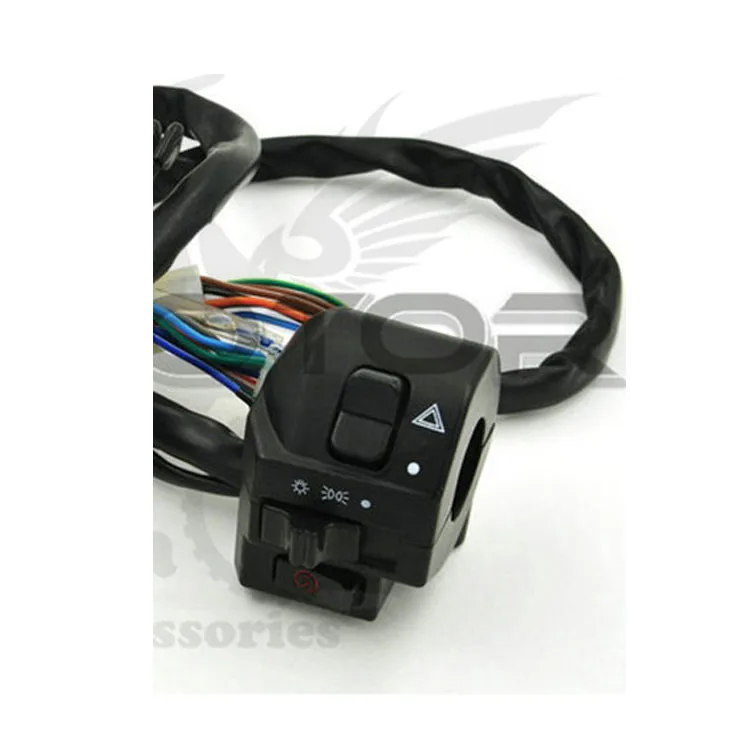 Interruptor de motocicleta cromado de aluminio para interruptores Harley Davidson Controlador universal de motocicleta Sistema eléctrico faro Interruptor de motocicleta cromado de aluminio para interruptores Harley Davidson Controlador universal de motocicleta Sistema eléctrico faro