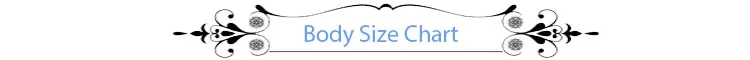 body size chart