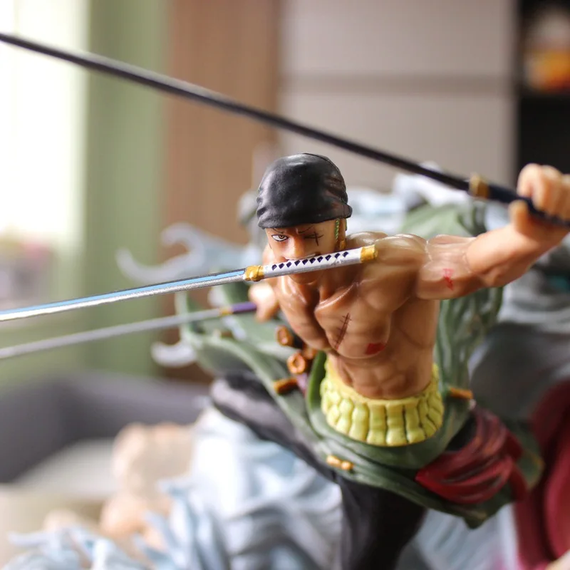 Аниме one piece Roronoa Zoro Fighting Tiger Ver. ПВХ Фигурки Коллекция Модель игрушки