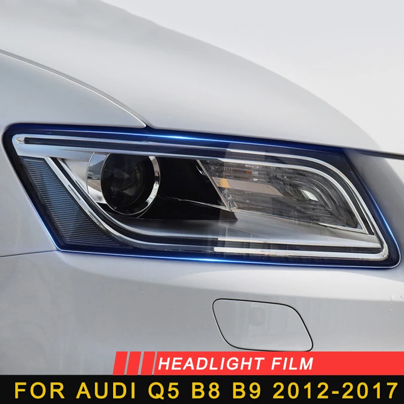 

For Audi Q5 B8 B9 2012-2017car Styling Headlight Front Light Lamp Film Protector Cover Trim Sticker Interior Accessories
