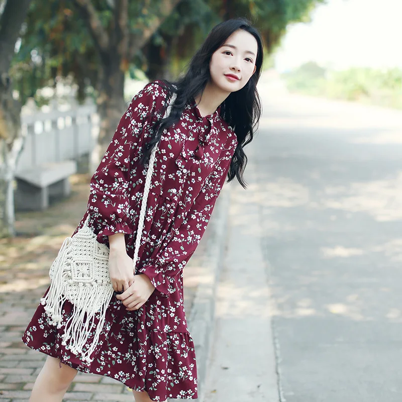 Women's Japan Harajuku Ulzzang Base Loose Art Doll Print Summer Office Beach Dress Female Cute Korean Kawaii Dresses For Women
