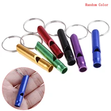 6 шт./упак. свисток выживания из алюминиевого сплава брелок для улицы аварийного спорта кемпинга