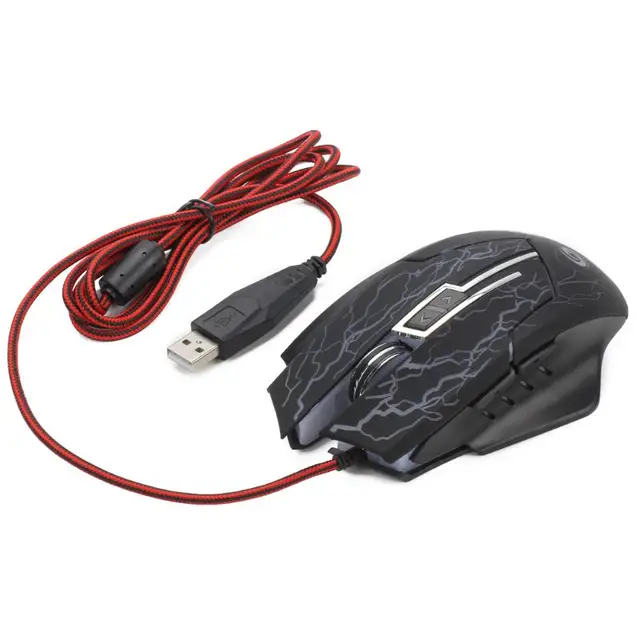Backlight Gaming Mouse 3200DPI 7 Colors LED Optical 6 Buttons 6D USB Wired  Gamer Computer Mice For PC Adjustable USB Game Mouse
