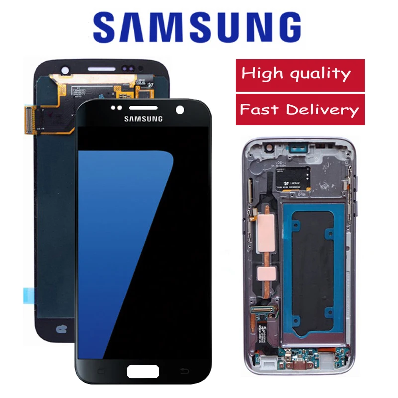 Original 5.1'' Display For Samsung Galaxy S7 G930 G930F LCD With Touch