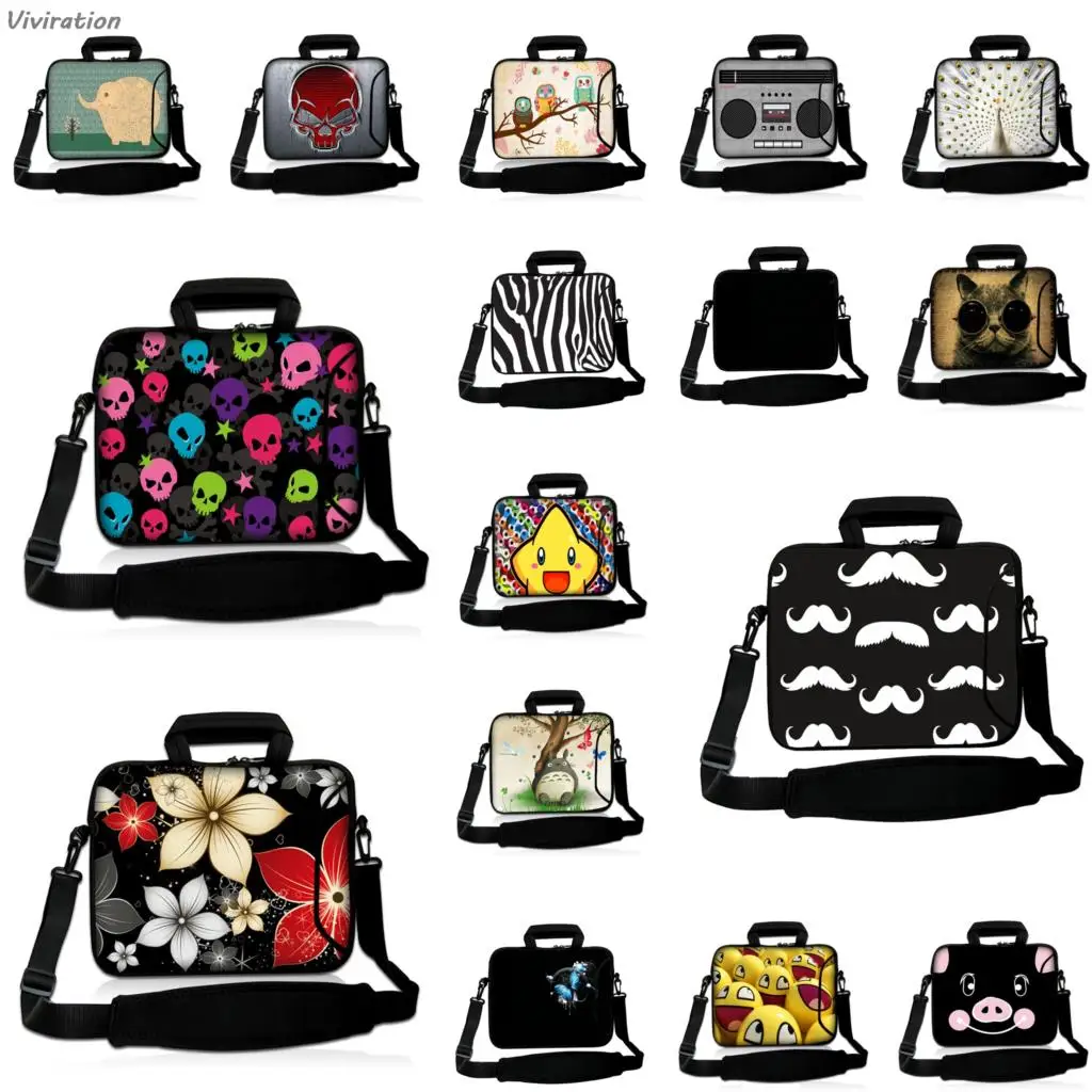 

Unisex Waterproof Neoprene Handle 10/12/13/14/15/17inch Laptop PC Messenger Briefcase Computer Accessories Carry Bag Cases Cover
