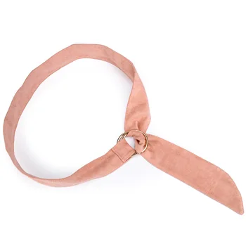 

belts for women fashion Ring alloy agio wide belt high quality solid Faux suede women belt ceinture femme match dress