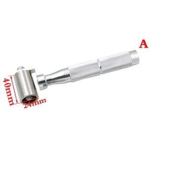 

Home Wallpaper Stainless Steel Pressure Wheel Wallpaper Construction Tools Seam Flat Roller Wheel Bearing 40cm