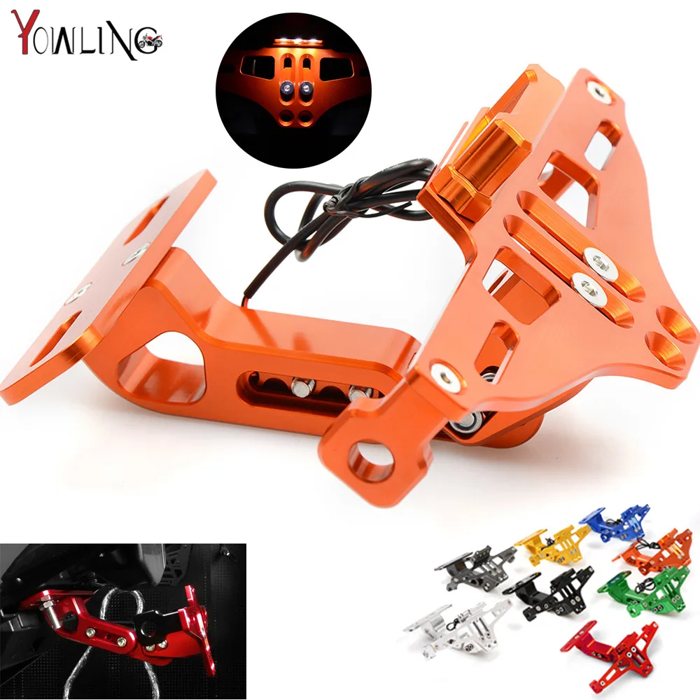 Держатель кронштейна для номерного знака мотоцикла RC 125 200 390 690 smc 1290 rc honda kawasaki yamaha