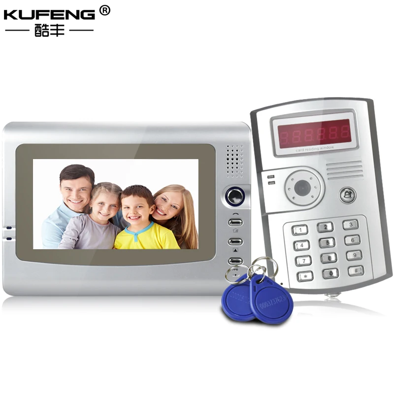 Free Shipping New 7 Inch Color Wired Video Doorbell Tamper alarm Door