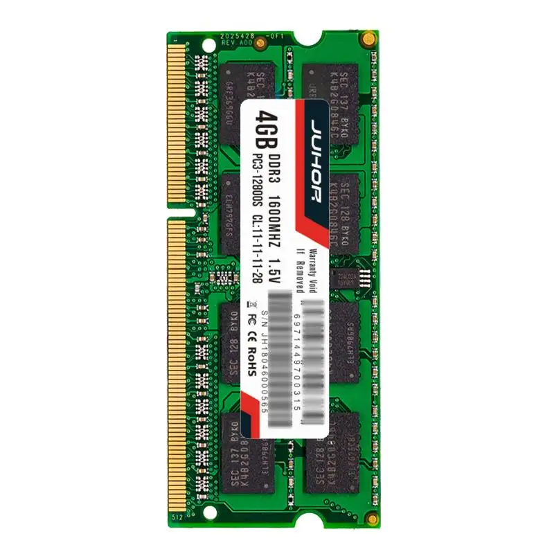 Оперативная память Juhor Ddr3 4G 1,5 V 204 Pin для ноутбука