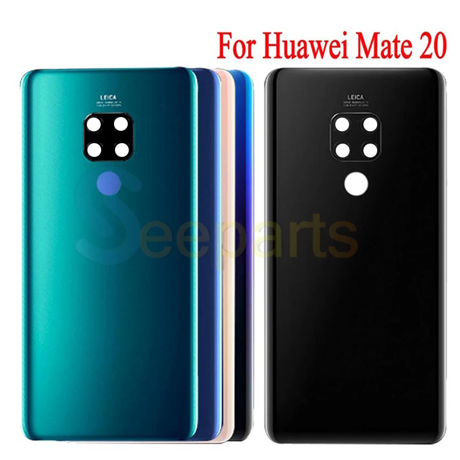 Huawei mate 20 чехол для батареи mate 20 Pro Задняя стеклянная панель для huawei mate 20 Lite чехол для задней двери с заменой объектива камеры