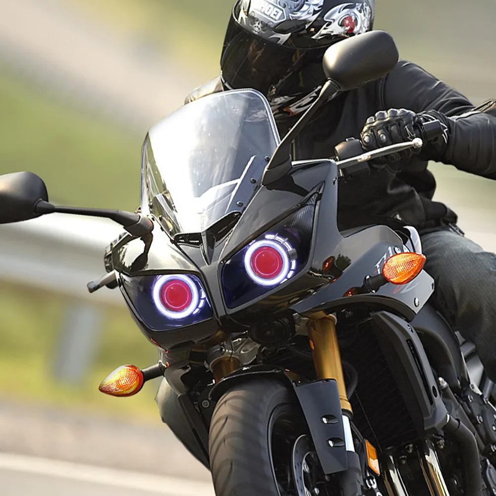 Kt Headlight For Yamaha Fz1 Fz1s 2006 2015 Led Angel Eye Red Demon Yamaha FZ1 Accessories 2006 Yamaha Fz1 Wiring Diagram