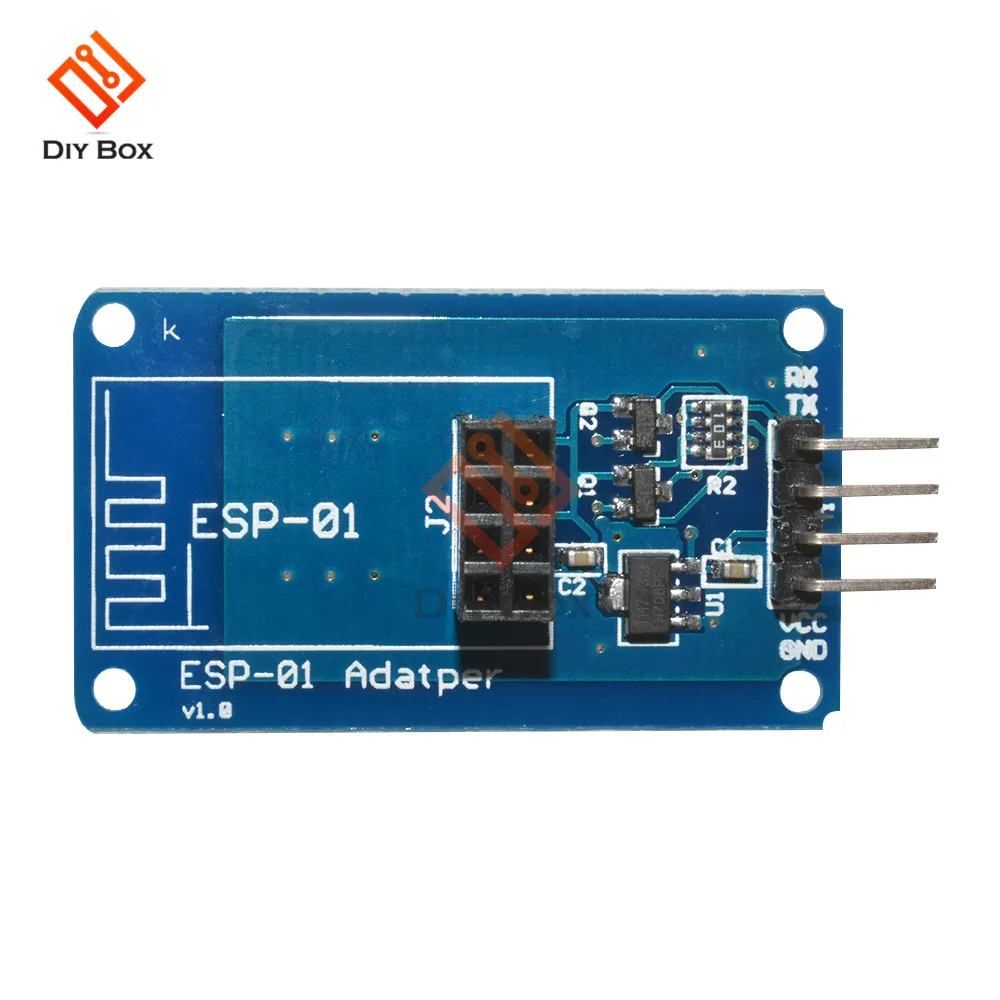 

ESP8266 ESP-01 Serial WiFi Wireless Adapter Module 3.3V 5V Esp01 Breakout PCB Adapters Compatible For Arduino