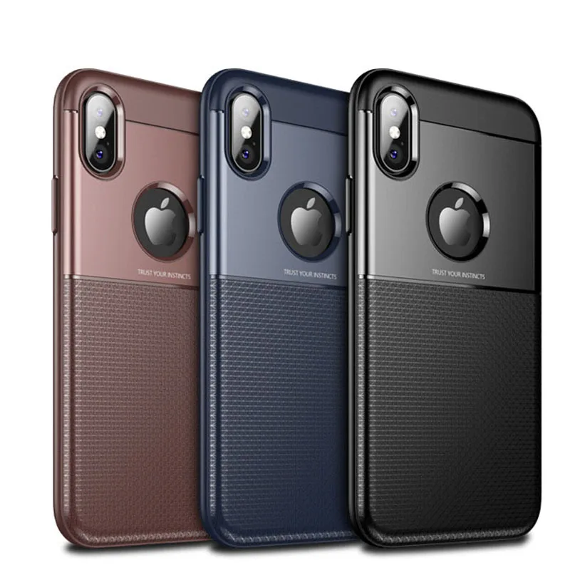 

Business Style Phone Cases for iPhone X XR XS MAX 6S 8 7 Plus Breathable Heat Dissipation Case For Galaxy S9 Plus Soft TPU Cover