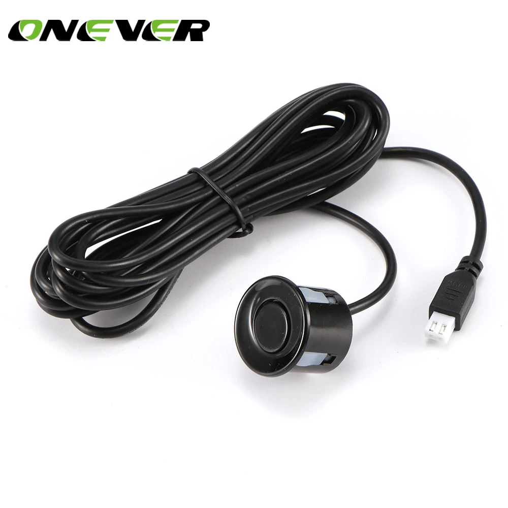 

Onever 22mm Car Parking Sensor Kit Monitor Reverse Backup Radar Sound Alert Indicator Probe System 12V Black White Silver