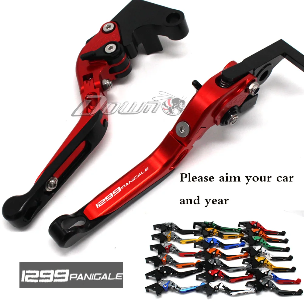 20 Colors New CNC Adjustable Foldable Extendable Motorbike Red Brakes Clutch Levers For Ducati 1299 Panigale/S/R 2015 2016 | Автомобили и
