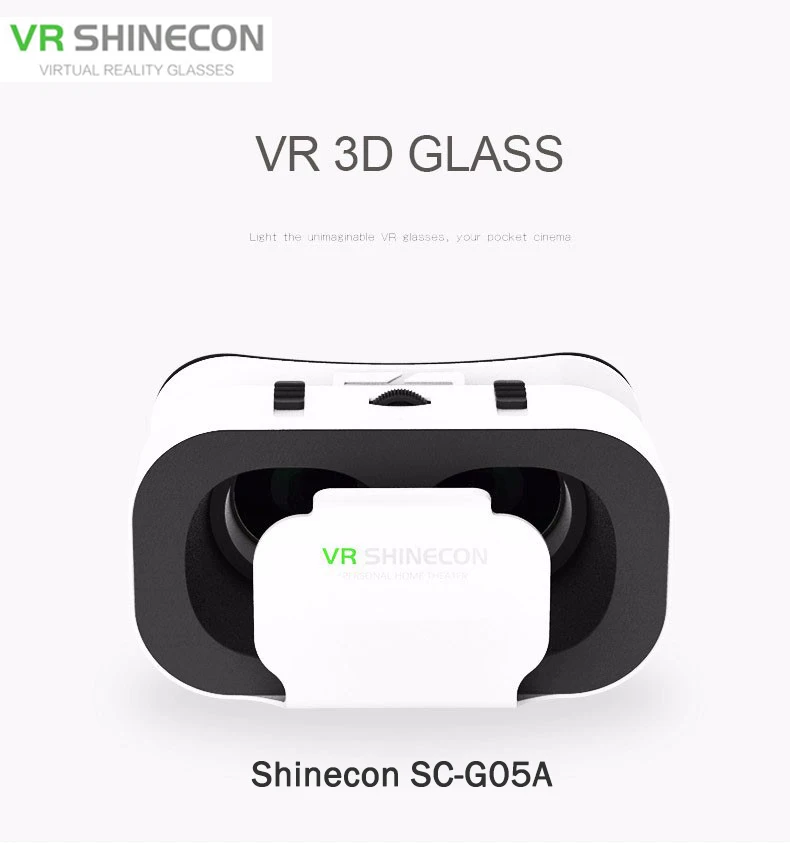 Горячие shinecon VR виртуальной реальности 3D SC-G05A очки шлем Google картон для iPhone samsung 4," 6 дюймов смартфонов