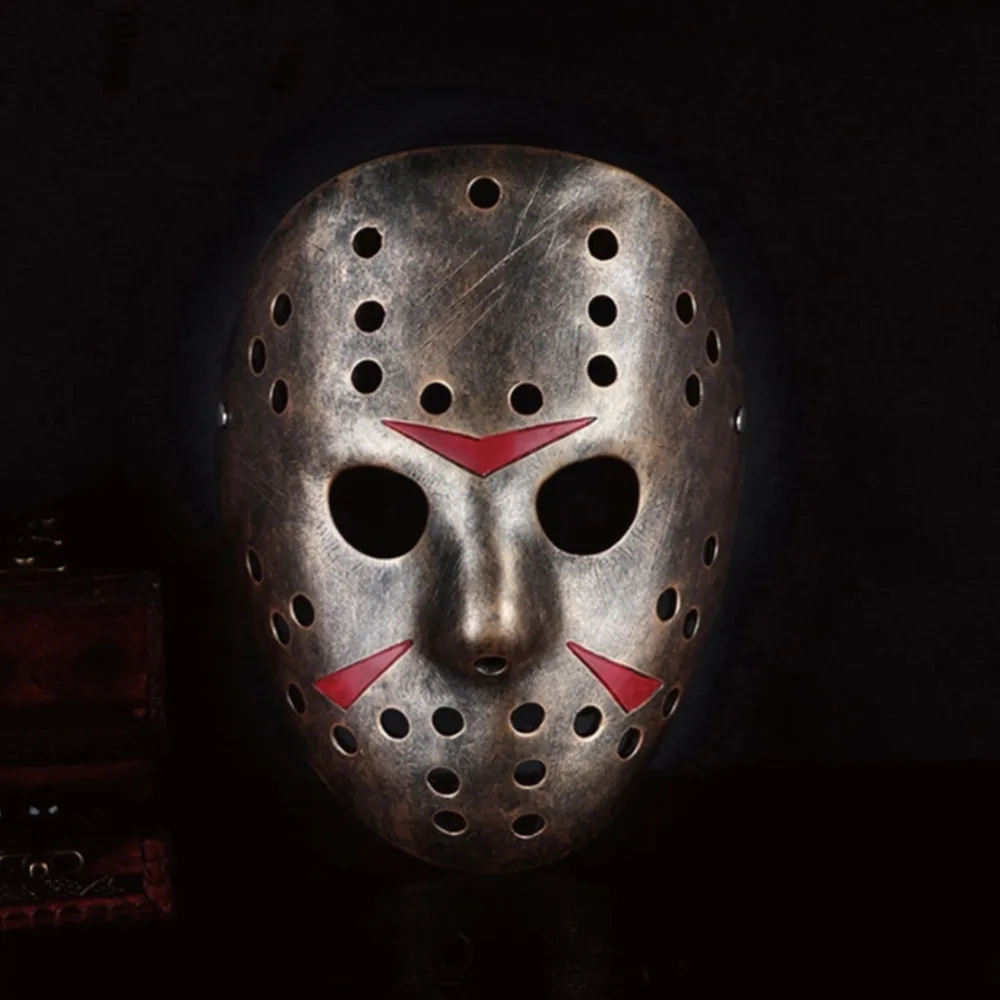 Terror Movie  Freddy Vs Jason  Jason Voorhees treasure up edition Mask Cosplay Helmet Halloween Resin Mask Propsa