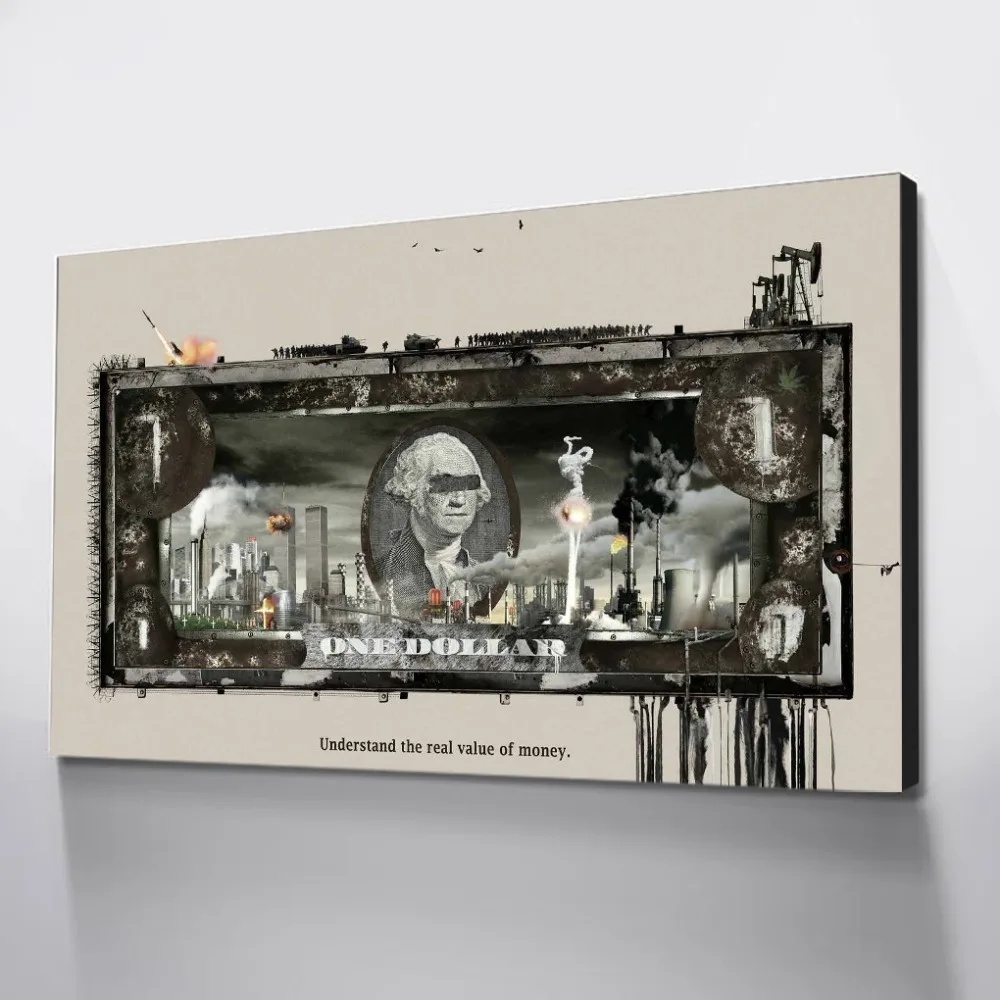 

Drop Shipping Canvas Painting Money Posters And Prints Wall Pictures For Living Room Quadri Su Tela Per Soggiorno Tableau Mural