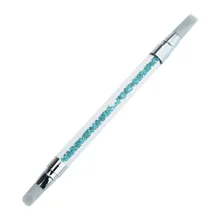 1 Совет Силикона УФ Гель Nail Art Brush Set Картина Литье Ручка Моделирование Pro G6912