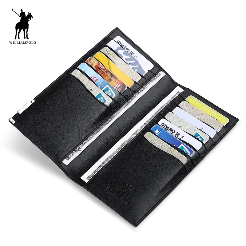 

2018 New Fashion Designs Men's Genuine Leather Wallets Money Clip Card Wallet Coin Purse Card Holder Free Shipping Black wallet