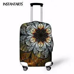 INSTANTARTS 3D цветок путешествия Чемодан Защитная крышка для 18-30 дюймов тележка чемодан эластичные Багажник Случае пыль Обложки с на Молнии