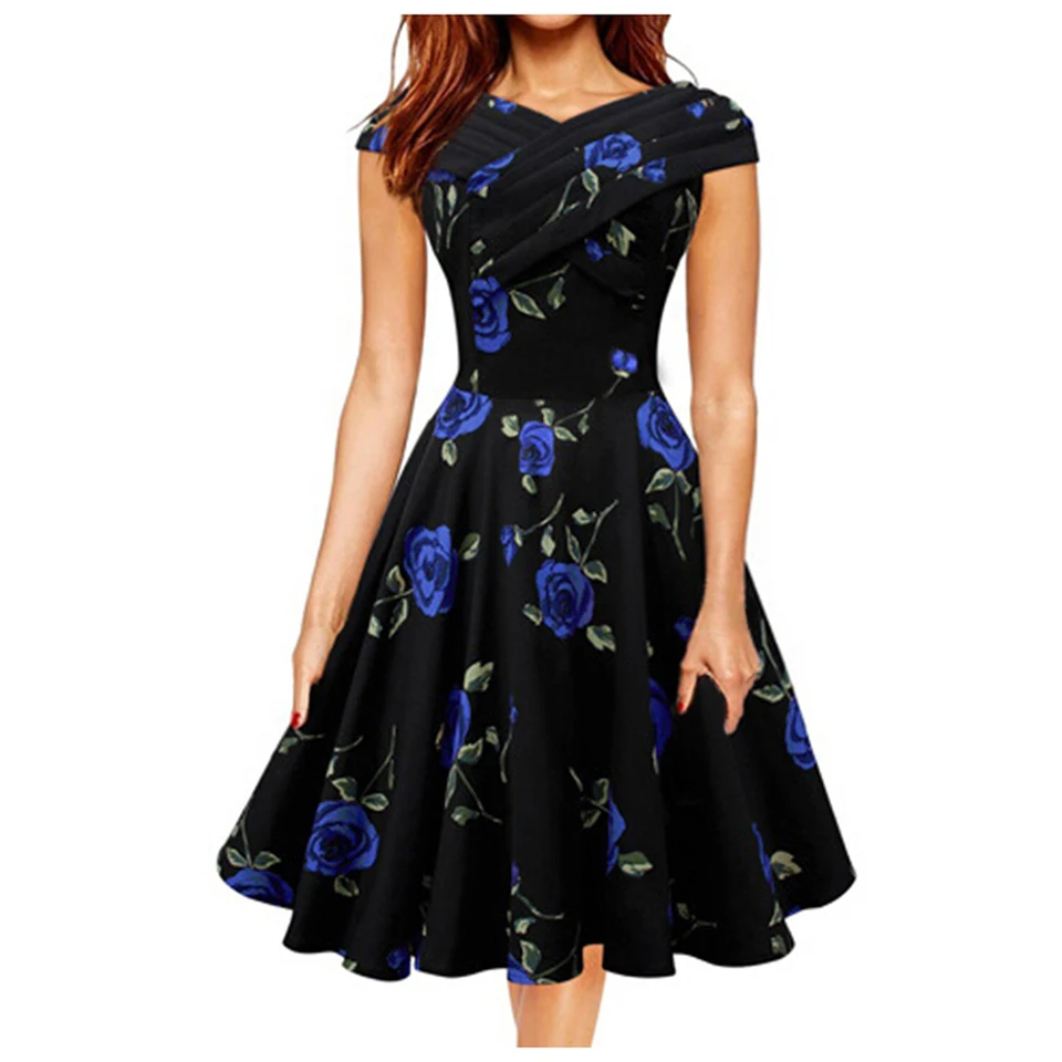 fit and flare graduation dress