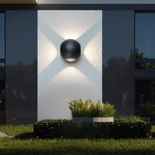 Открытый Водонепроницаемый бра современный минималистский круглый шар крест светодиодный настенный светильник 8 Вт Горячая Главная Освещение Алюминий бра