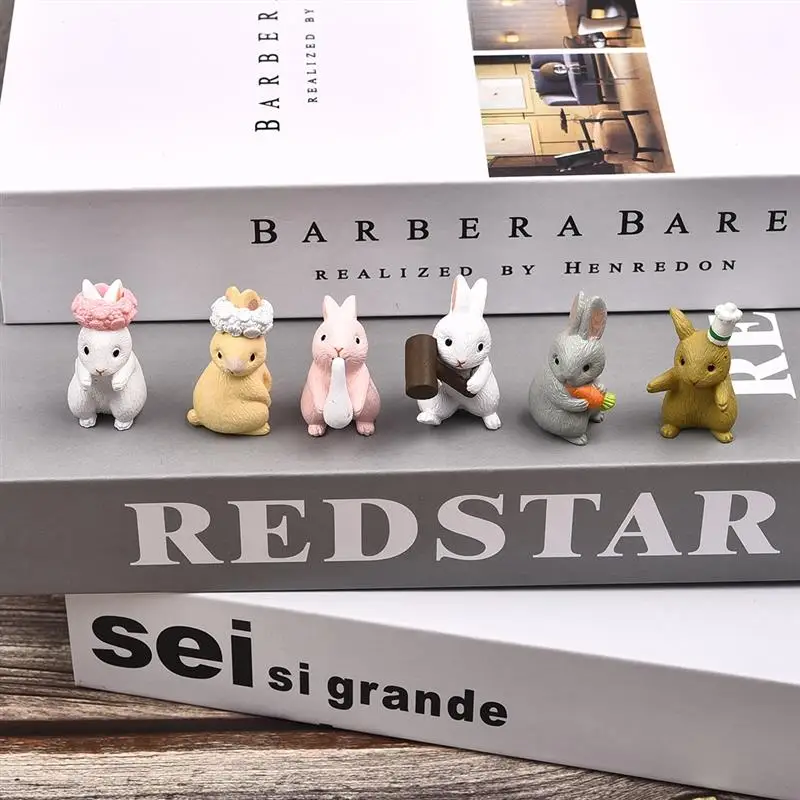 6-p-s-set-Micro-Mini-Miniaturas-Artesanato-Animal-PVC-Modelo-de-Coelho-Lebre-Ornamento-estatueta (2)