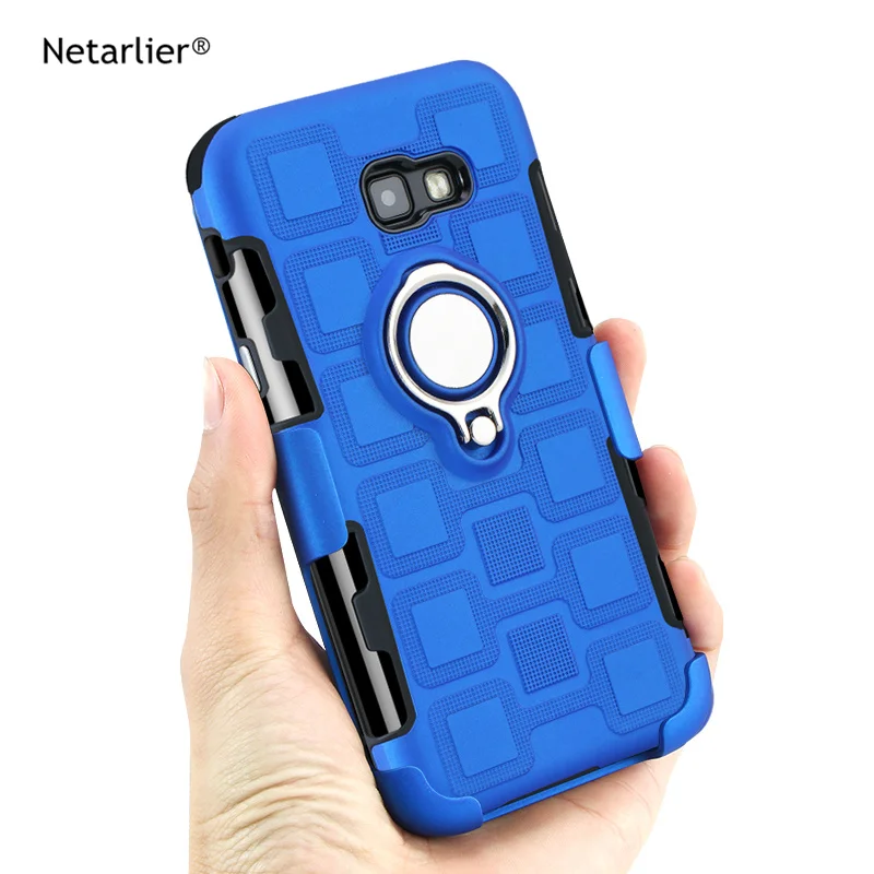 

Netarlier Case for Samsung A7 2017 Rotating Finger Ring Grip and Magnetic Car Mount cases for Samsung A3 2017 A5 2017