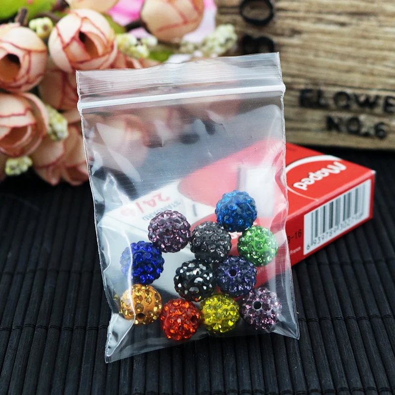 100pcs 10x15cm Plastic PE Zip Lock Bag Resealable Jewelry Nuts Packing