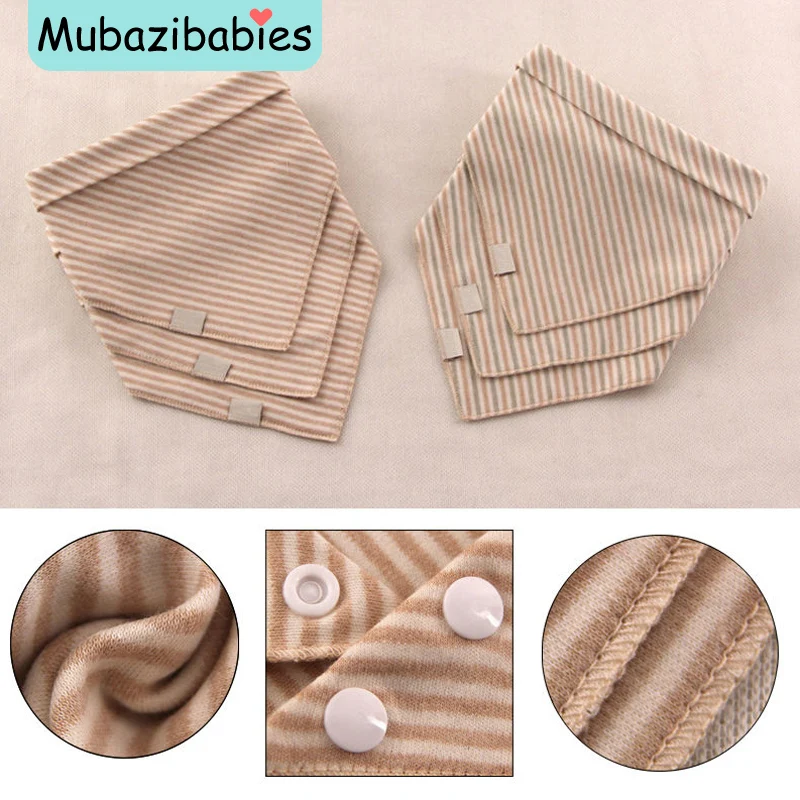 

Health and safety Organic Cotton Baby Bibs Boys Girls Towel Baby Bandana Bibs Newborn Baby Stripe Bib Infant Saliva Towel