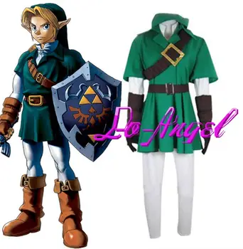 

Anime The Legend of Zelda Zelda Link Cosplay Customized Size Costume Fighting Uniform Full Set