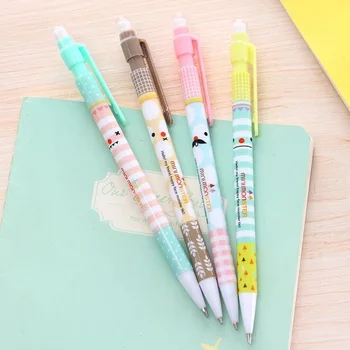 

4pcs/lot NEW Kawaii Fresh Cartoon series 0.5mm Mechanical Pencils/funny students'gift prize/office school Stationery supplies