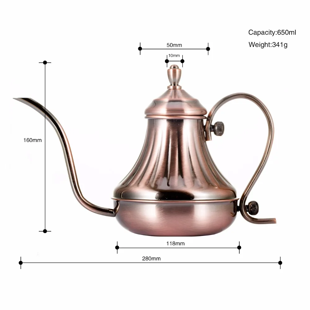 Чайник капельный с гусиной шеей 600 мл|kettle stainless|kettle dripkettle coffee |