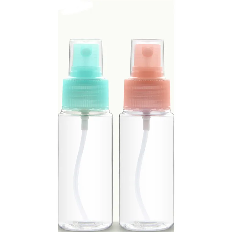 

Mini Plastic Transparent 50ml Small Empty Spray Bottle For Make Up And Skin Care Refillable Bottle