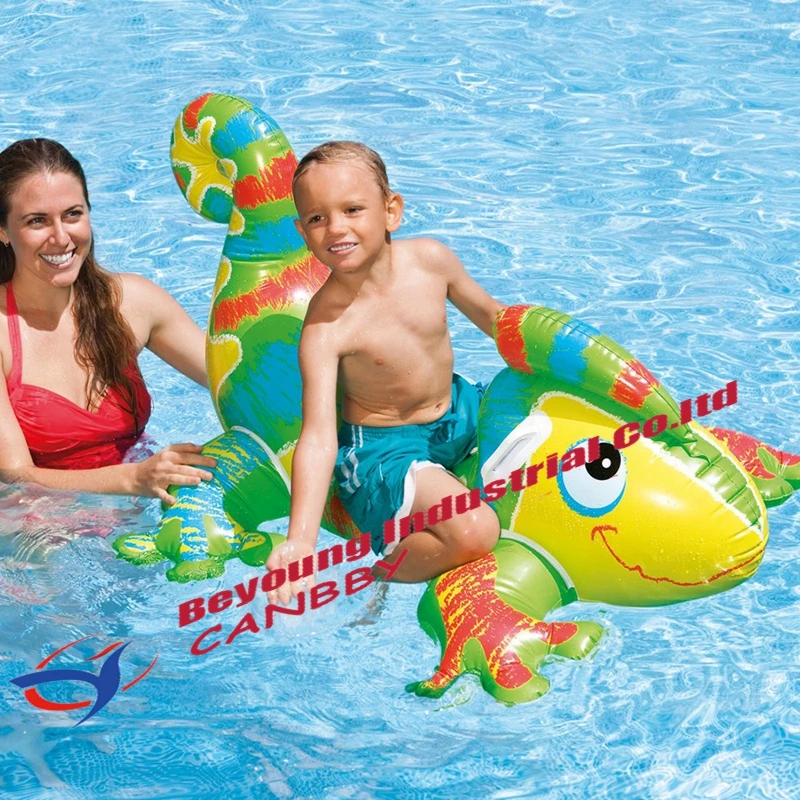 

Intex smiling gecko ride on Inflatable dragon float water pool toys for kids