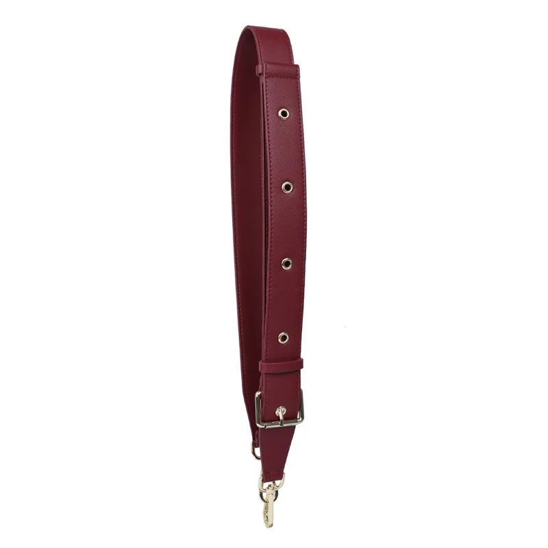 Adjustable Female Bag Strap PU Leather Long Shoulder Bag Strap For Crossbody Solid Color Women Handbag Accessories Replacement