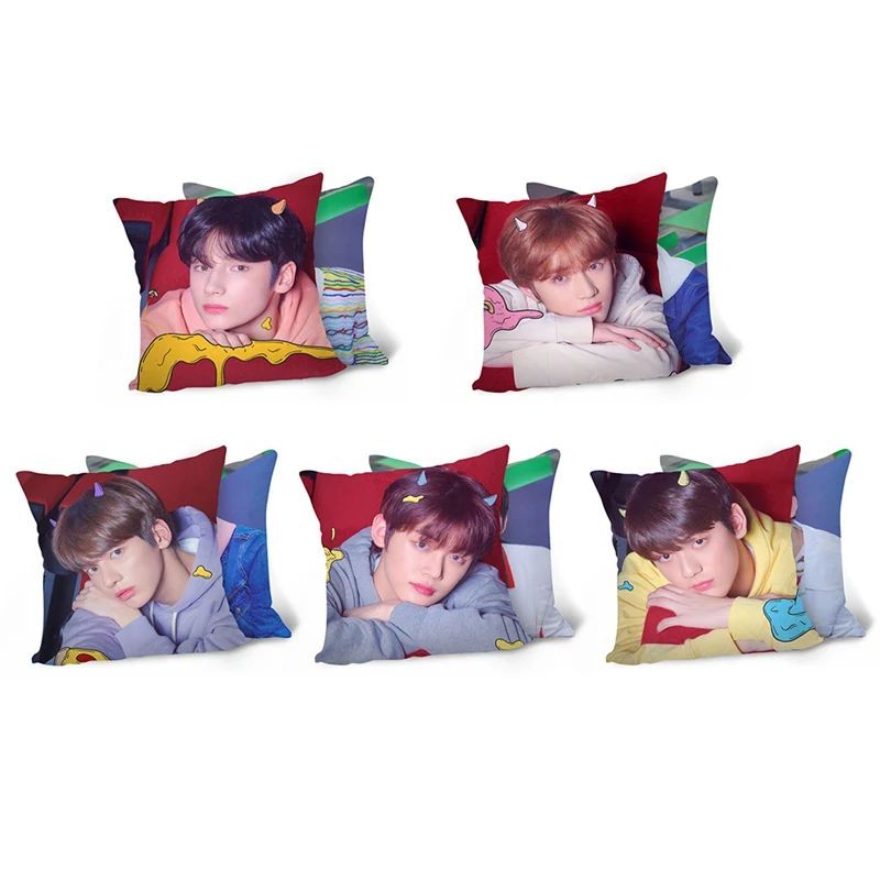 

1 PC KPOP TXT Pillow Case Double-Sided Pillow Cover Home Pillow Case For Home