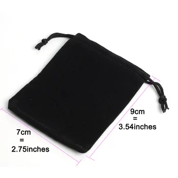 

25Pcs 7x9cm 2.75x3.54inch Velvet Drawstring Pouch Bag/Jewelry Bag,Candy Party Holiday New Year Christmas/Wedding Gift Pouch Bag