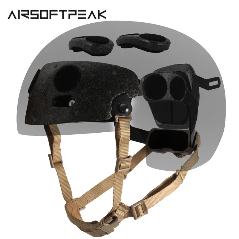 Baratos FMA ACH Occ Dial Liner Kit sistema de casco ajustable conjunto completo casco suspensión interior Sistema de Correa casco accesorios casco rápido